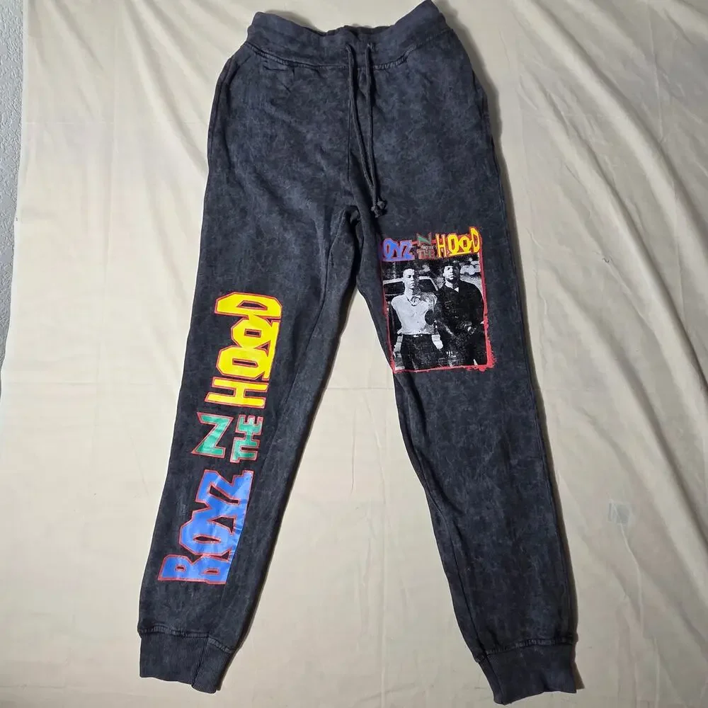 NWT Boyz N The Hood Acid Wash Joggers Mens Small Ripple Junction Movie Sweats